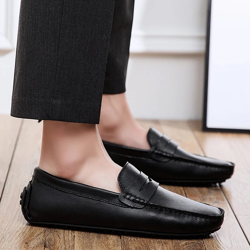Mocassins d'été en cuir décontractés — 3