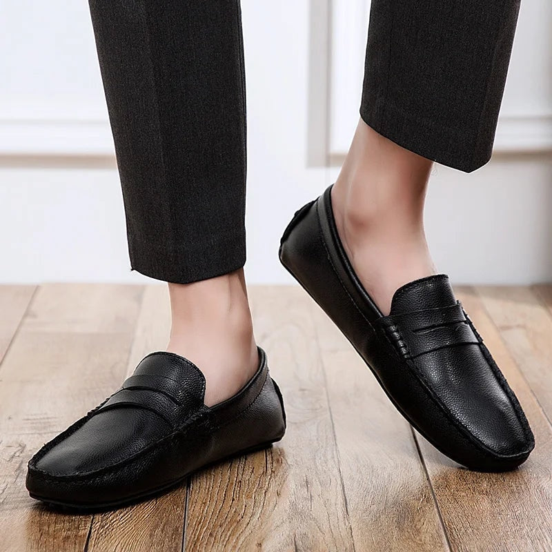 Mocassins d'été en cuir décontractés — 4