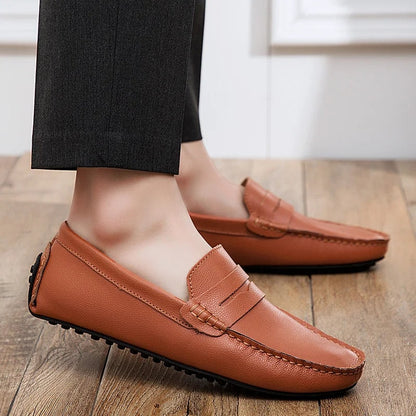 Mocassins d'été en cuir décontractés — 5