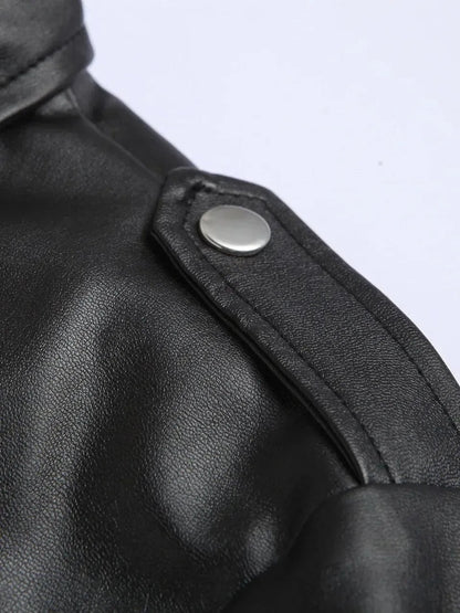 Austin | veste en cuir biker classique — 4