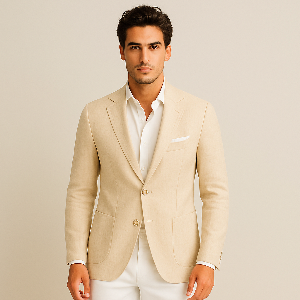 Le Blazer d'Été en Lin de Miami - Invité de Mariage Homme - Occasions Formelles — 2