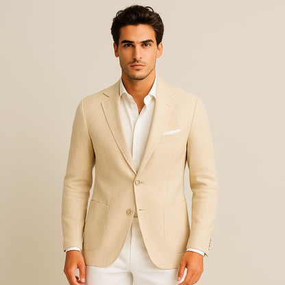 Le Blazer d'Été en Lin de Miami - Invité de Mariage Homme - Occasions Formelles — 2