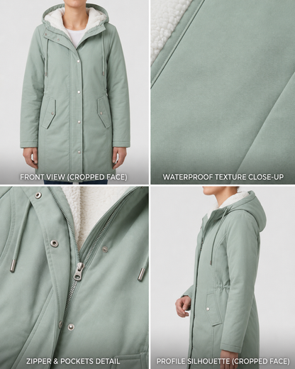 MOREAU LYON | PARKA D'HIVER DOUBLÉE EN POLAIRE POUR FEMMES — 25