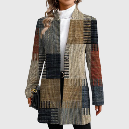 Jill - Elegant Patterned Blazer — 1