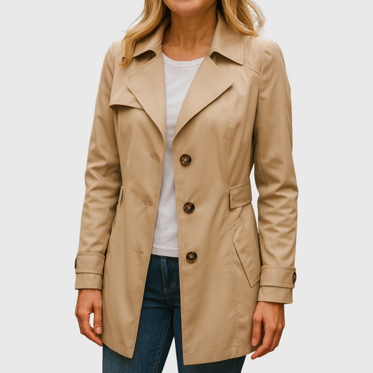 Jamie - Elegant Autumn Trench Coat — 1