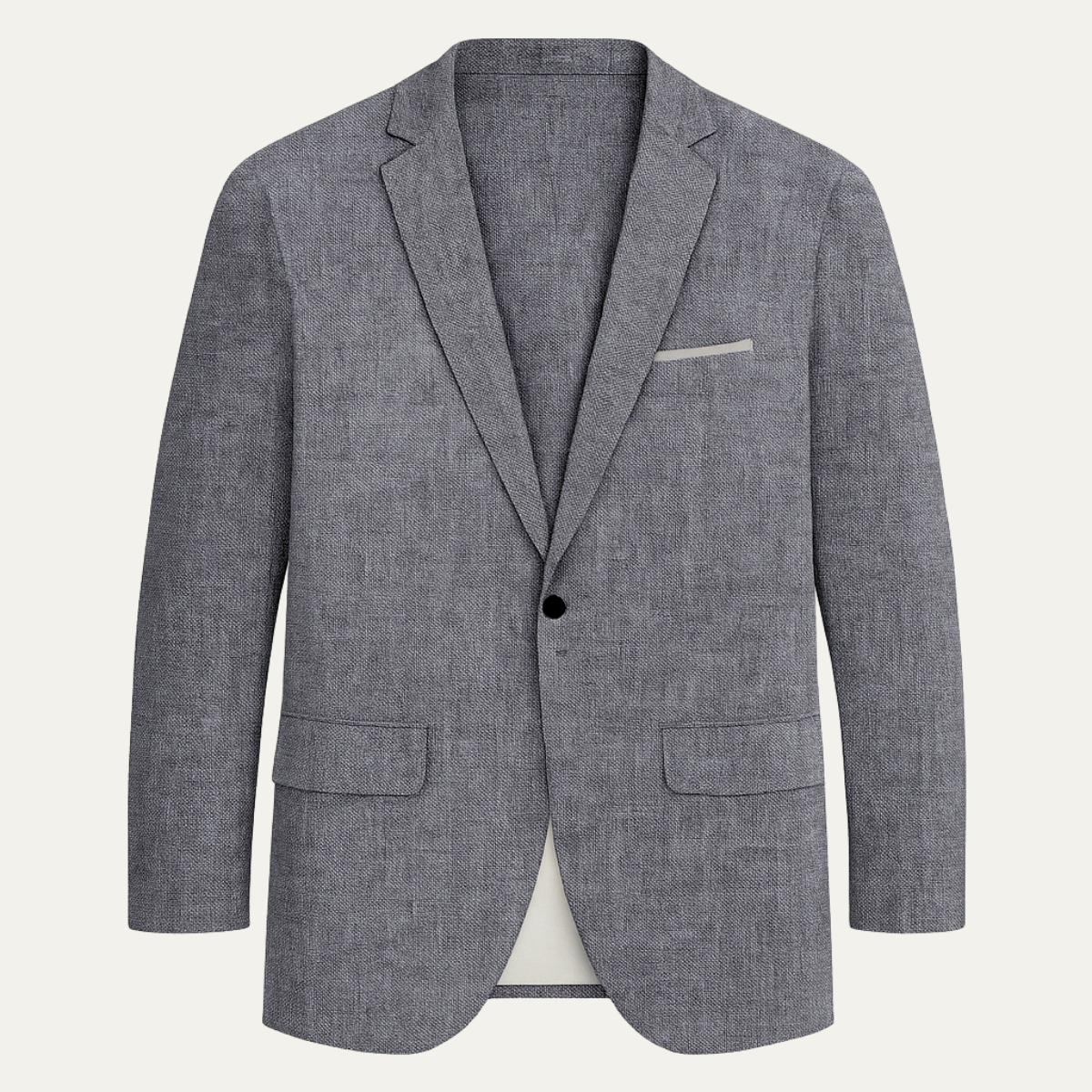 La Veste Blazer en Lin Léger Ajustée à Un Bouton pour Homme Mandello — 1