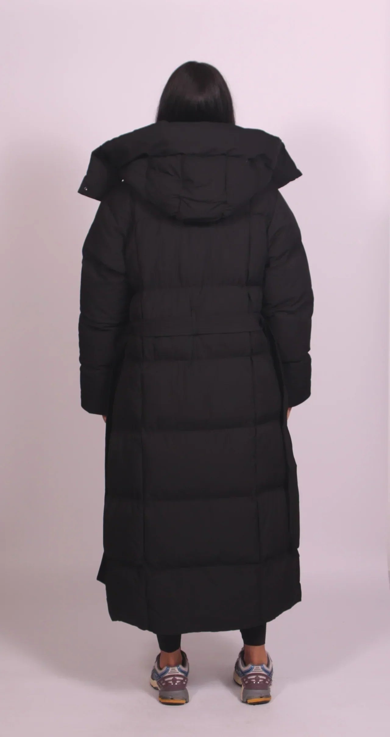 Carmen | Manteau Matelassé Long à Capuche d'Hiver pour Femme