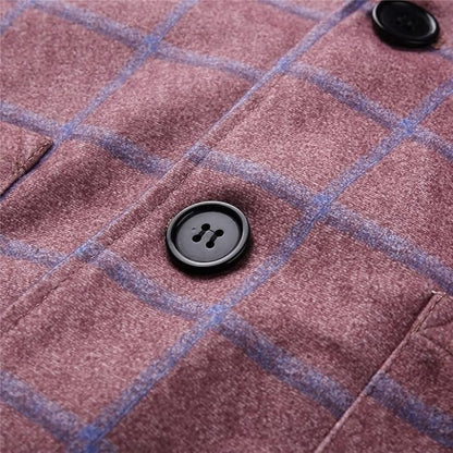 La Veste Blazer à Carreaux à Double Boutonnage Garda Porto pour Homme — 3