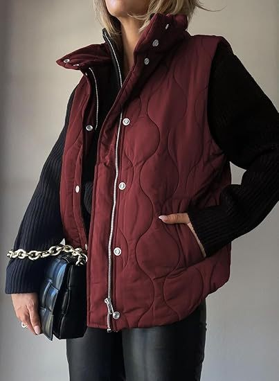 DARCY™ - Chic Lightweight Button-Up Puffer Vest — 6