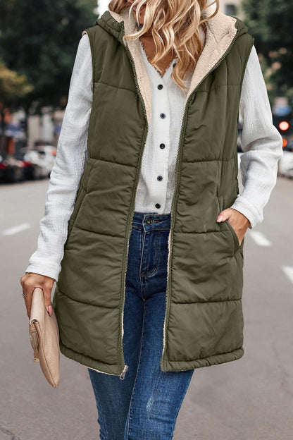 MISHELLE™ - Reversible Warm Hooded Vest — 2