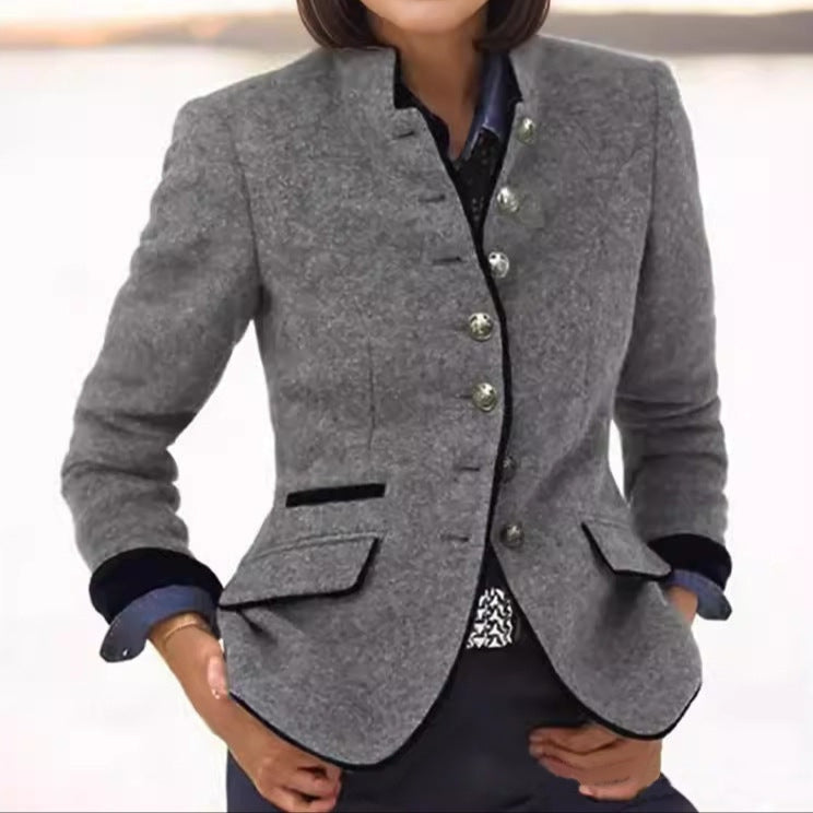 Margaret - Classic Wool Blend Blazer — 2