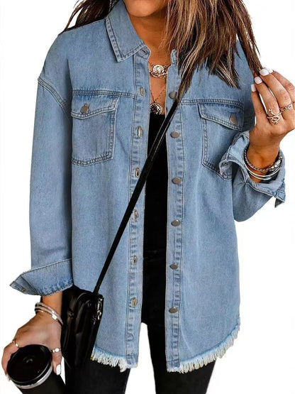 Eleanor - Casual Layering Denim Jacket — 3