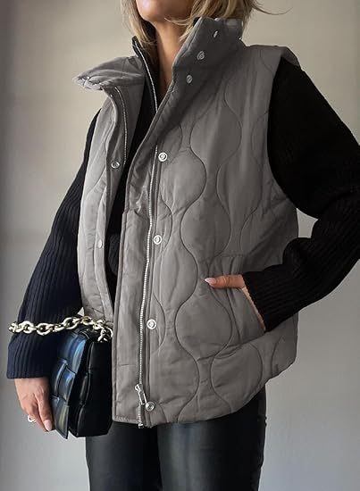 DARCY™ - Chic Lightweight Button-Up Puffer Vest — 9