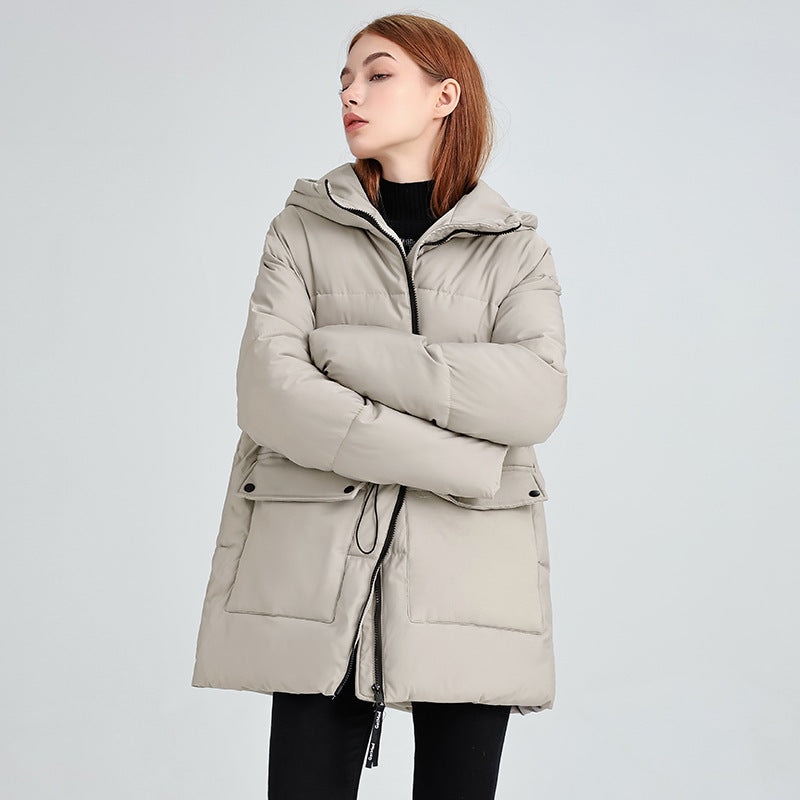 GWYNETH™ - Comfy Zip-Up Hooded Puffer Jacket — 2