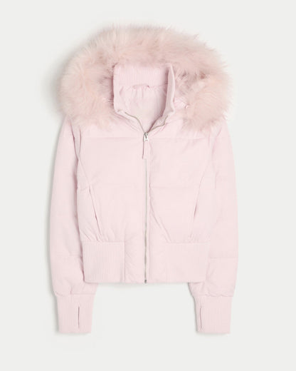 Adèle – Manteau matelassé d’hiver femme avec capuche amovible — 8
