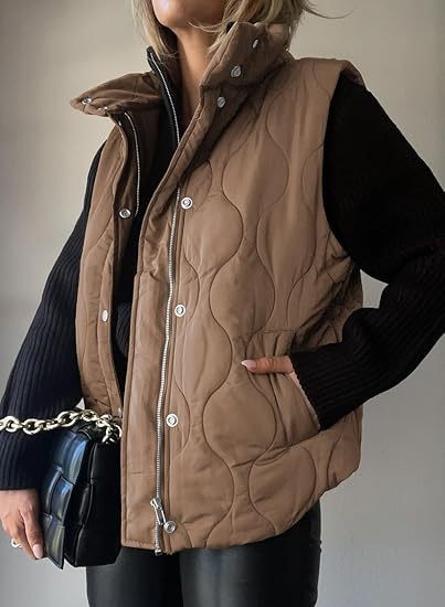 DARCY™ - Chic Lightweight Button-Up Puffer Vest — 8