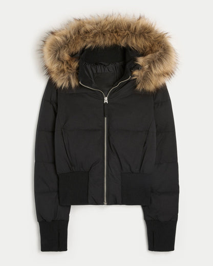 Adèle – Manteau matelassé d’hiver femme avec capuche amovible — 6