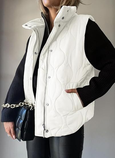 DARCY™ - Chic Lightweight Button-Up Puffer Vest — 5