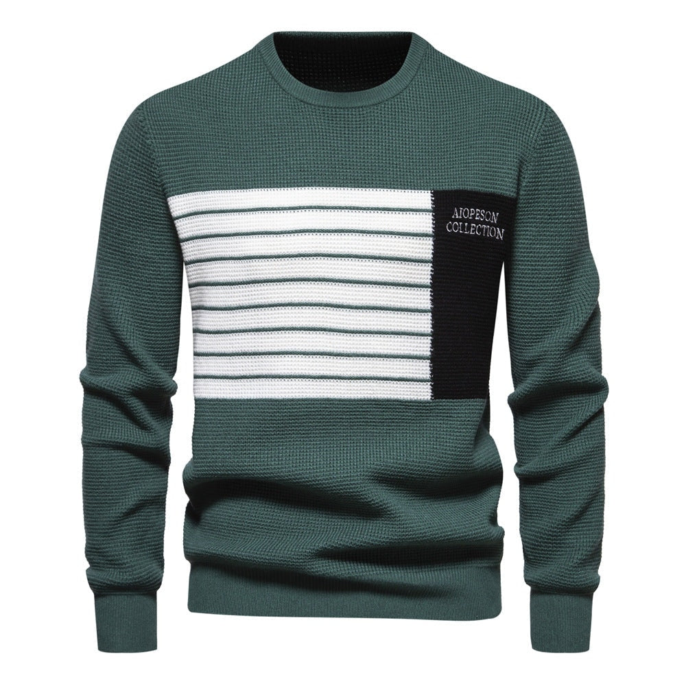 Pull homme avec design moderne en structure et détails de couleur saisissants — 6