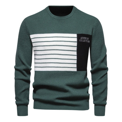 Pull homme avec design moderne en structure et détails de couleur saisissants — 6