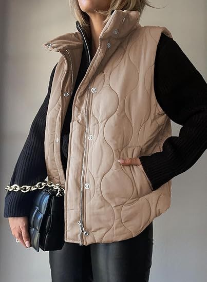 DARCY™ - Chic Lightweight Button-Up Puffer Vest — 7