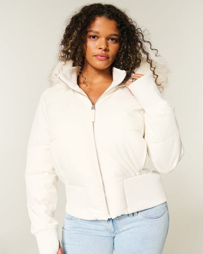Adèle – Manteau matelassé d’hiver femme avec capuche amovible — 7