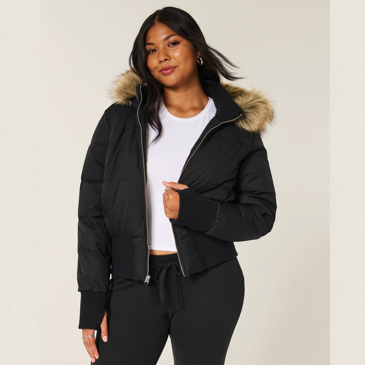 Adèle – Manteau matelassé d’hiver femme avec capuche amovible — 4