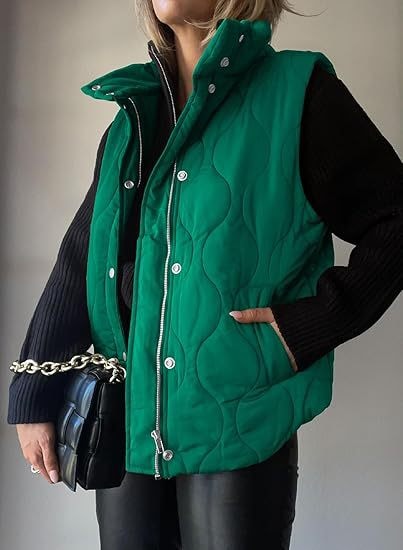 DARCY™ - Chic Lightweight Button-Up Puffer Vest — 10