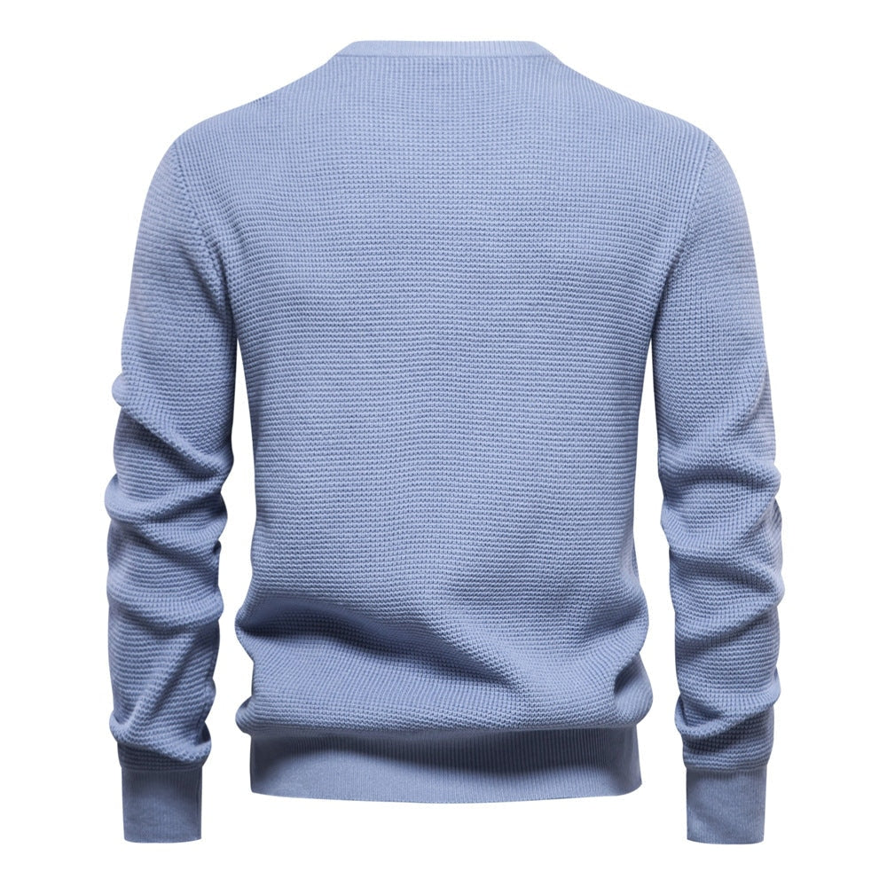 Pull homme avec design moderne en structure et détails de couleur saisissants — 2