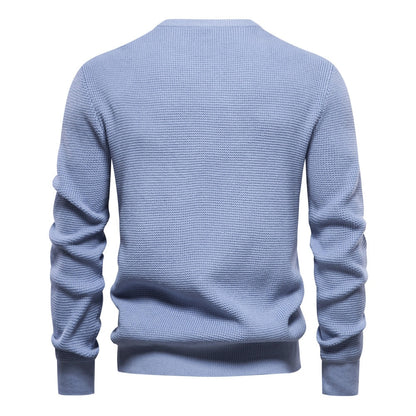 Pull homme avec design moderne en structure et détails de couleur saisissants — 2