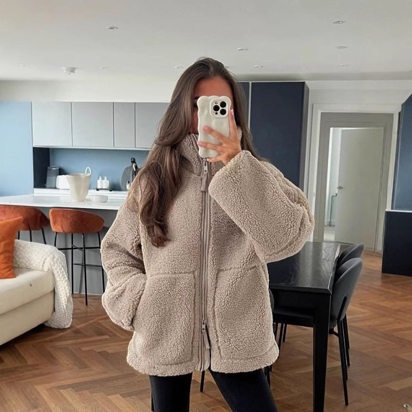 Daniela | Chaqueta polar oversize para mujer con tejido cálido — 2