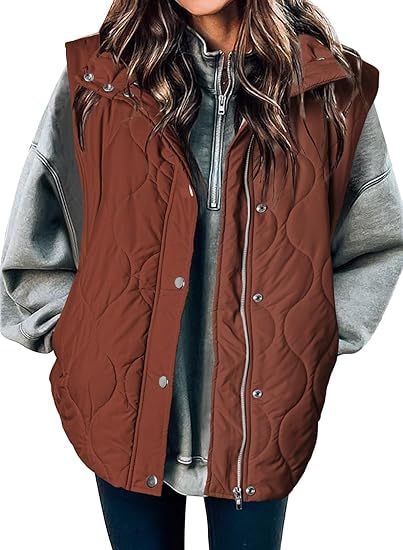 DARCY™ - Chic Lightweight Button-Up Puffer Vest — 12