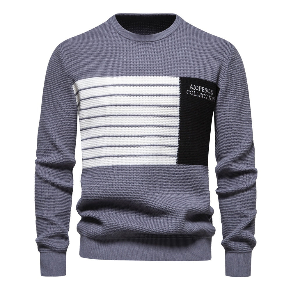 Pull homme avec design moderne en structure et détails de couleur saisissants — 5