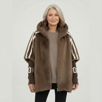 Brielle - Hooded Faux Fur Jacket — 1