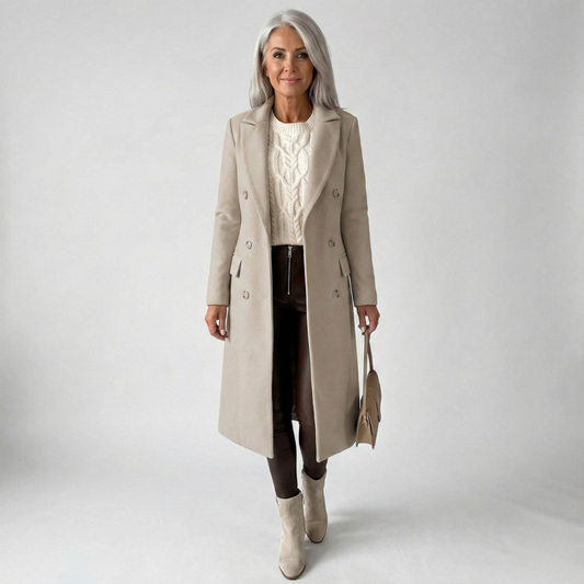 Hazel - Elegant Longline Coat — 1