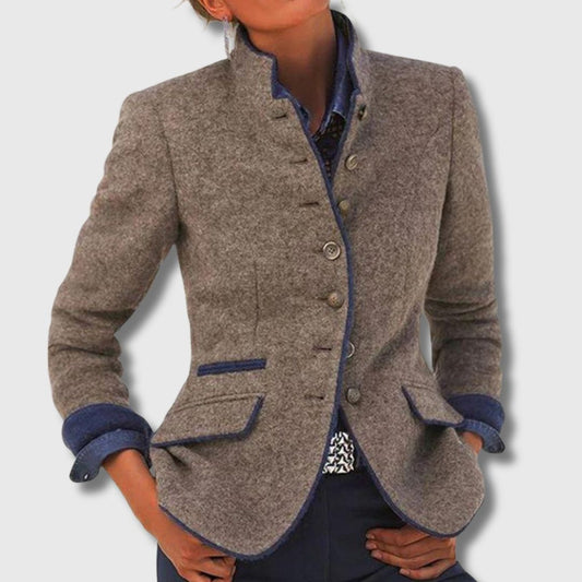 Margaret - Classic Wool Blend Blazer — 1