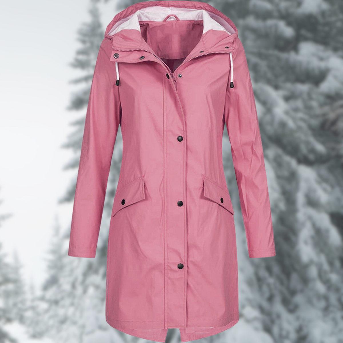 Esther | Chaqueta impermeable con capucha y bolsillos — 5