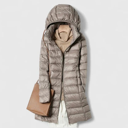 Léonie | Manteau Matelassé à Capuche et Col Montant pour Femme