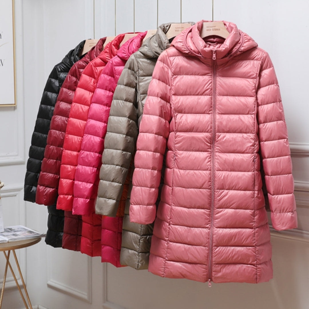 Léonie | Manteau Matelassé à Capuche et Col Montant pour Femme