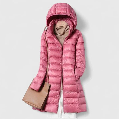Léonie | Manteau Matelassé à Capuche et Col Montant pour Femme