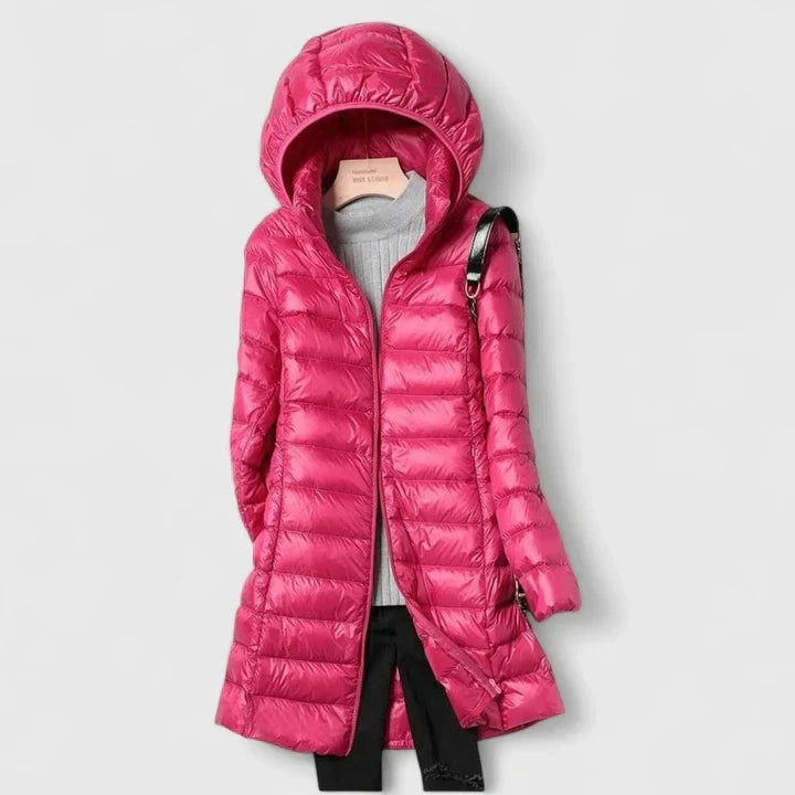 Léonie | Manteau Matelassé à Capuche et Col Montant pour Femme