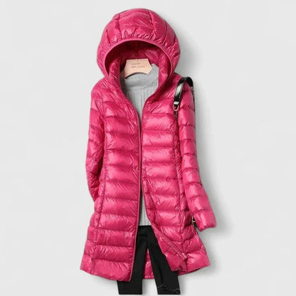Léonie | Manteau Matelassé à Capuche et Col Montant pour Femme