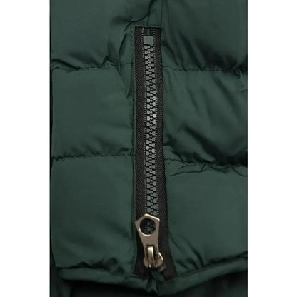 Zíper fino-encaixe parkas algodão-acolchoado jaqueta tendência inverno quente gola de pele parkas roupas femininas casacos de manga longa com capuz — 5