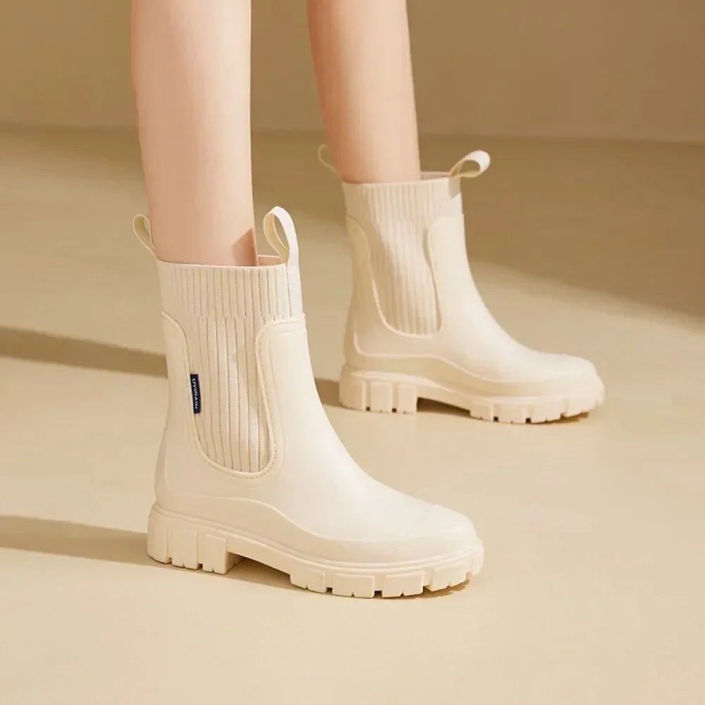 Émilie – Bottes de pluie femme avec tige élastique — 3