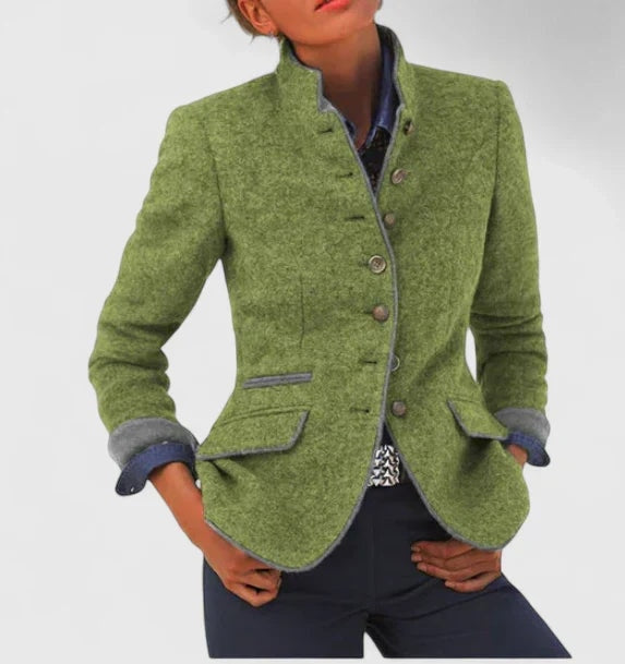 Margaret - Classic Wool Blend Blazer — 4
