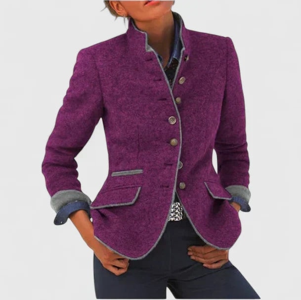 Margaret - Classic Wool Blend Blazer — 3