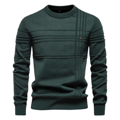 Beeckhoven™ | Pull en Coton pour Homme avec Design Rayé — 5