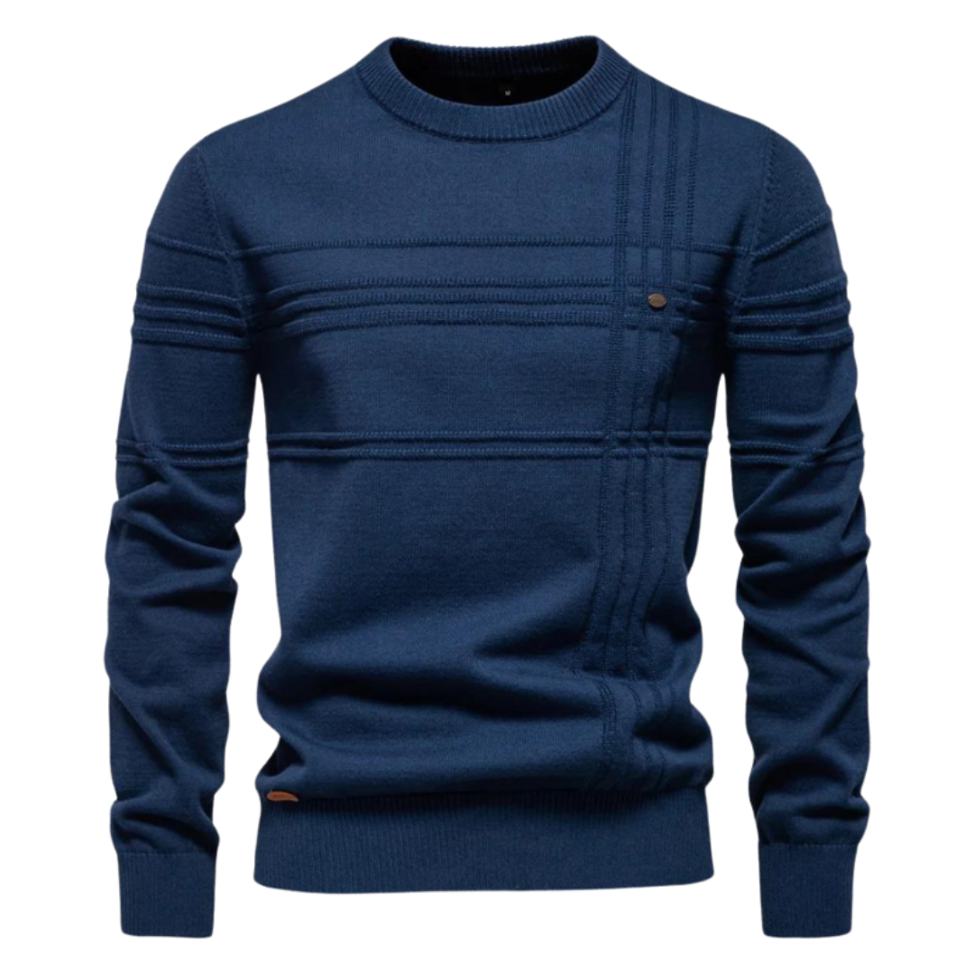 Beeckhoven™ | Pull en Coton pour Homme avec Design Rayé — 3