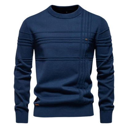 Beeckhoven™ | Pull en Coton pour Homme avec Design Rayé — 3