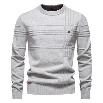 Beeckhoven™ | Pull en Coton pour Homme avec Design Rayé — 1